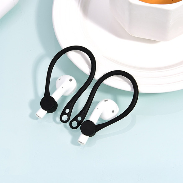 Wireless Headphones Lanyard Anti-lost Headphones for Apple AirPods 1 / 2(Black)