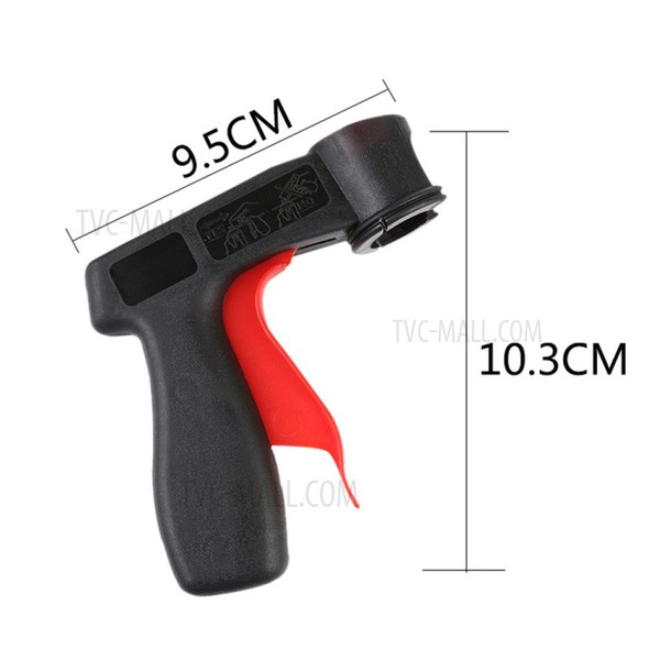 1PC Plastic Handle Rim Membrane Sprayer Rubber Paint Can Trigger Handle Locking Collar Car Maintenance Painting Tool - Black