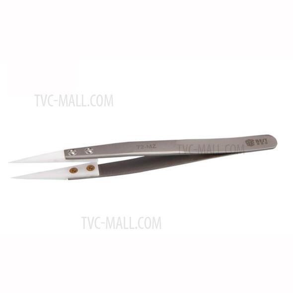 BEST BEST-72-MZ Precision Ceramic Tweezers 302 Stainless steel High Temperature Resistant Tweezers