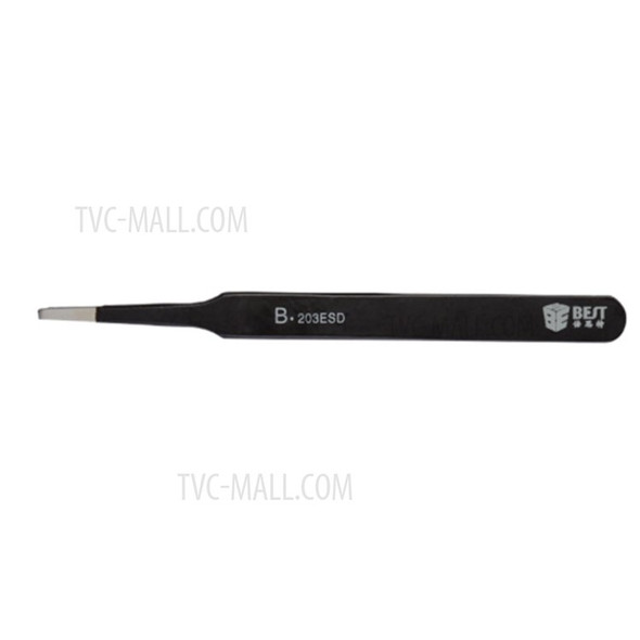 BEST BST-203ESD Mobile Repair Precision Anti-static Stainless Steel Tweezers