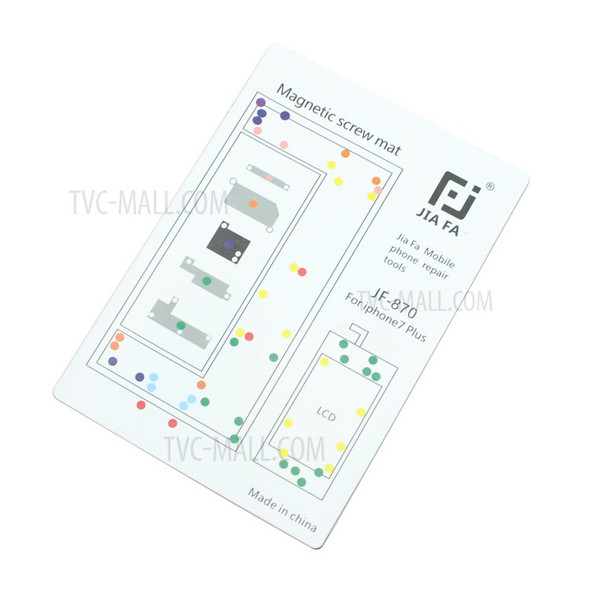 JF-870 Magnetic Screw Mat Mobile Phone Repair Tool for iPhone 7 Plus 5.5 inch