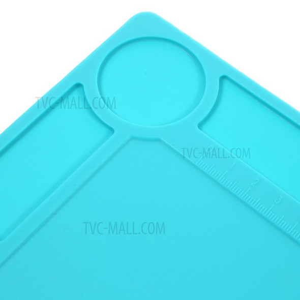 Silicone Pad Maintenance Platform Mat with 20cm Scale Ruler High Temperature Resistant