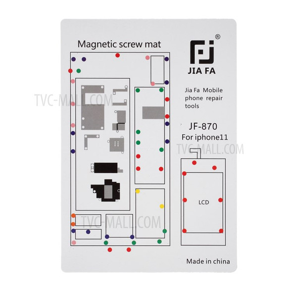 JF-870 Screw Organizer Pad Magnetic Screw Mat for iPhone XS