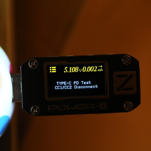 POWER-Z USB PD Tester Type A & C PowerAmp Meter Power Bank Detector