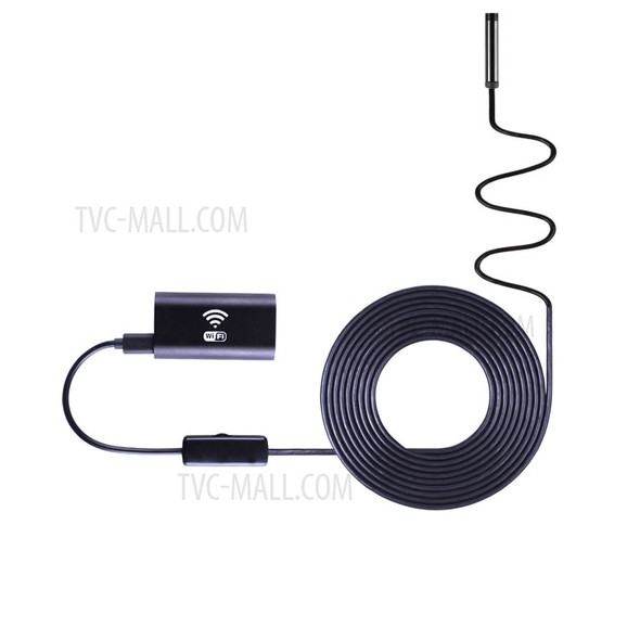F99 WiFi Endoscope HD Inspection Camera Wireless Snake Camera with 5M Semi-Rigid Cable