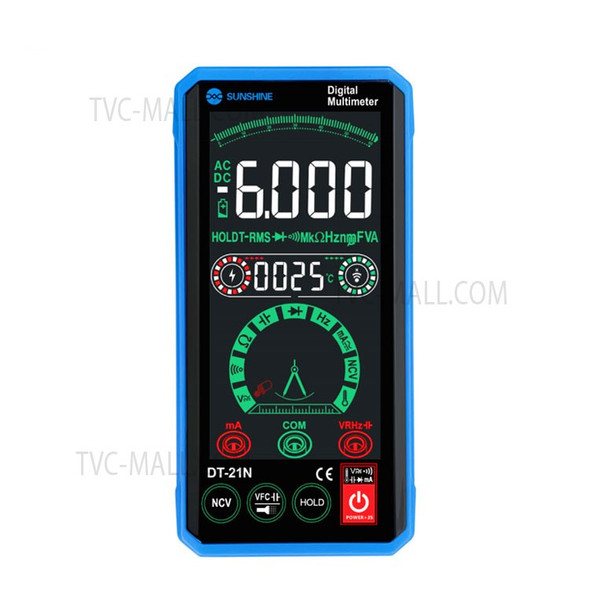 SUNSHINE DT-21N Sensitive Reverse-Display Touch Screen Multimeter Automatic Recognition Instrument Tester for Repair Tools