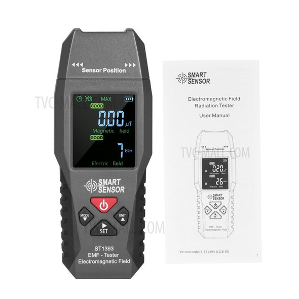 SMART SENSOR ST1393 EMF Meter Electromagnetic Field EMF Detector Handheld Mini Digital LCD Radiation Tester