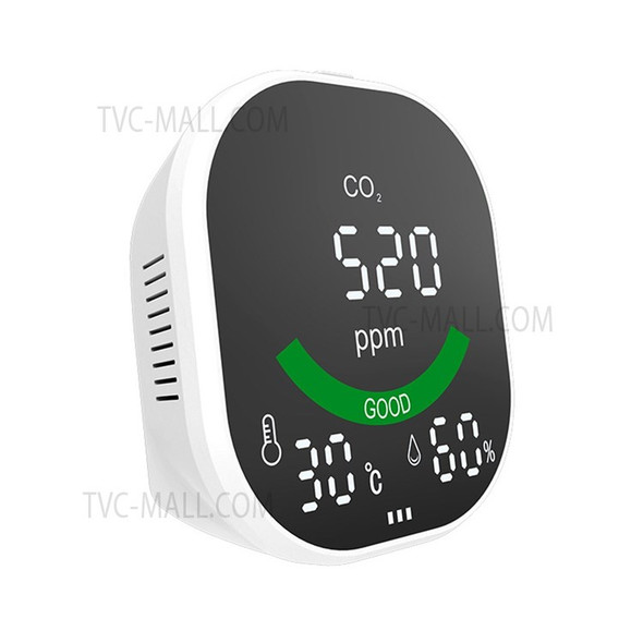 CO2-3 CO2 Monitor Mirror Air Quality Detection Carbon Dioxide Detector Temperature Humidity Meter