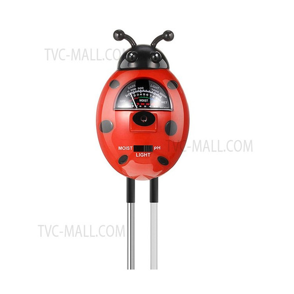 3-in-1 Portable Beetle Shape Soil Tester Moisture Light PH Meter Tool for Garden Farm Plant Law