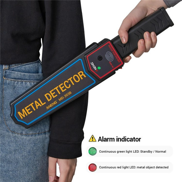 ANENG MD-303B Metal Detector High Accuracy Detecting Metal Finder for Treasure Hunt Safety Inspection Tool