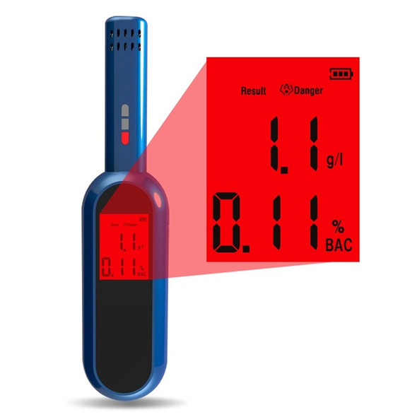 Portable BAC Measure Handheld Alcohols Detector Quick Response Alcohols Tester with LCD Display Screen Personals Home Party Alcohols Breath Tester