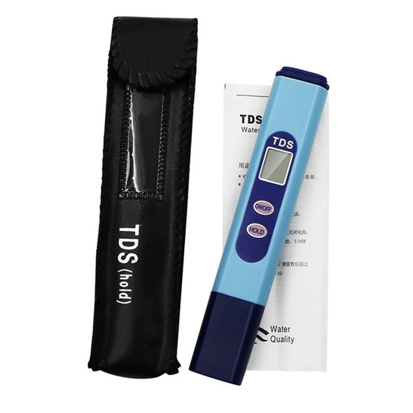 Water Quality Tester Digital Accurate TDS Meter 0-9990PPM Portable Pen Type Monitor Analyzer for Drinking Water Aquariums Pool