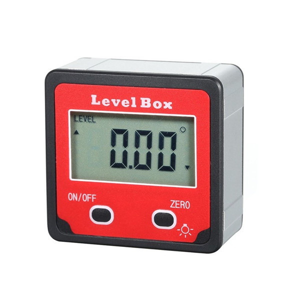 Digital Level Box Aluminum Magnetic Angle Finder Level Gauge Bevel Gage Inclinometer for Carpentry, Building, Masonry