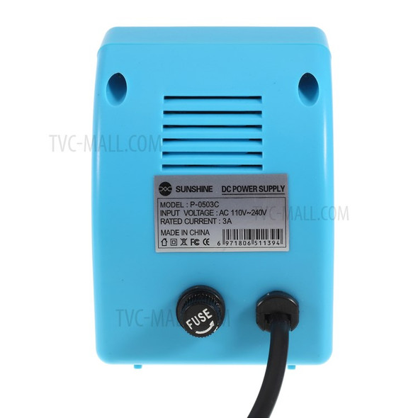 SUNSHINE P-0503C Mini 5V 3A Regulated DC Power Supply SMPS for Cellphone Repair