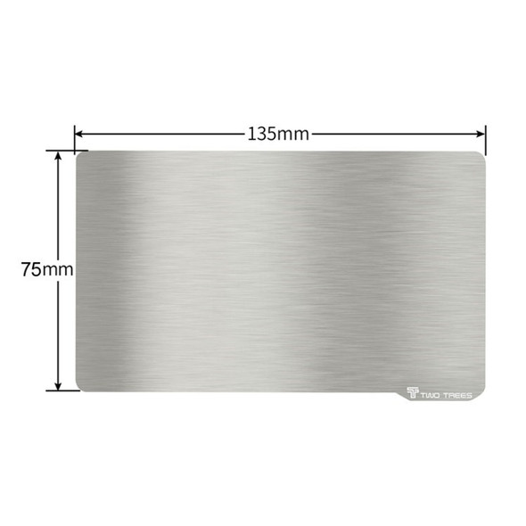 Steel Sheet Magnetic Heated Bed 135x75mm for 3D Printer Anycubic Photon/S/X/Mono SE/X/Elegoo Mars/Pro/2Pro/LD-002H - For Sonicmini4k/Mars