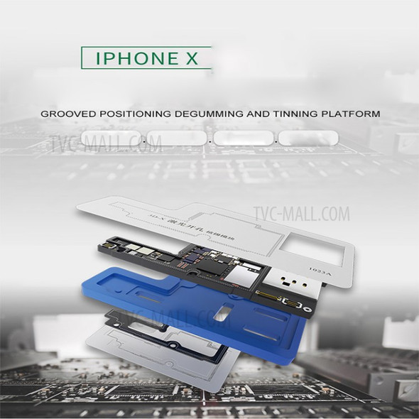 BST-1023A 3D Planting Tin Network Mesh IC Chip BGA Reballing Solder Template for iPhone X