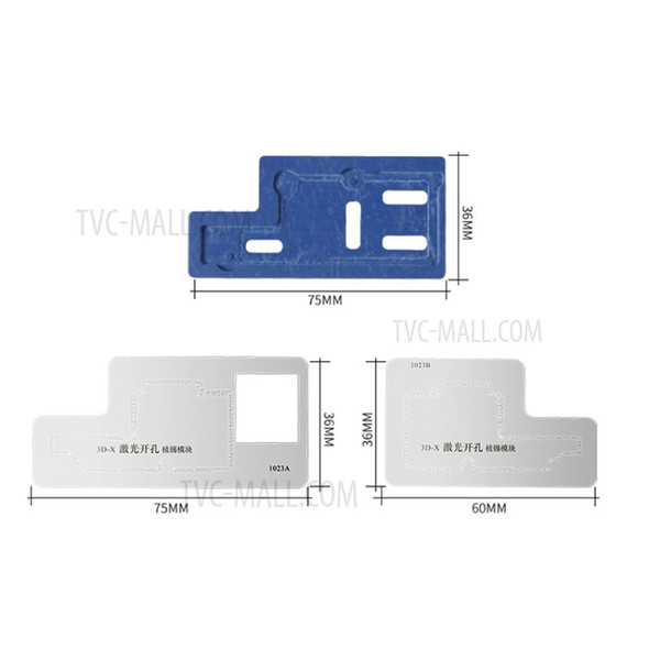BST-1023A 3D Planting Tin Network Mesh IC Chip BGA Reballing Solder Template for iPhone X