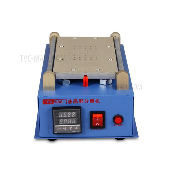 TBK 988 Built-in Vacuum Pump LCD Separator Machine for iPhone Samsung LCD Refurbish - Blue / EU Plug