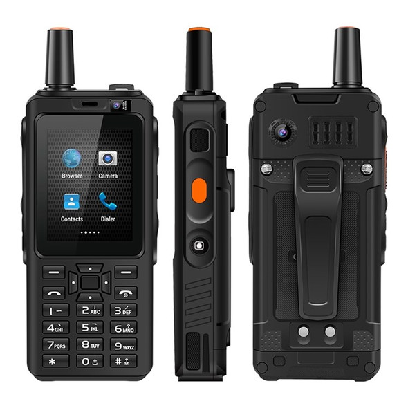 UNIWA F40 MTK6737 1+8G 2.4 inch 4G LTE POC Walkie Talkie Android Smartphone IP65 Waterproof Classic Bar Phone for Construction Site, Security Staff, Outdoor Climbing