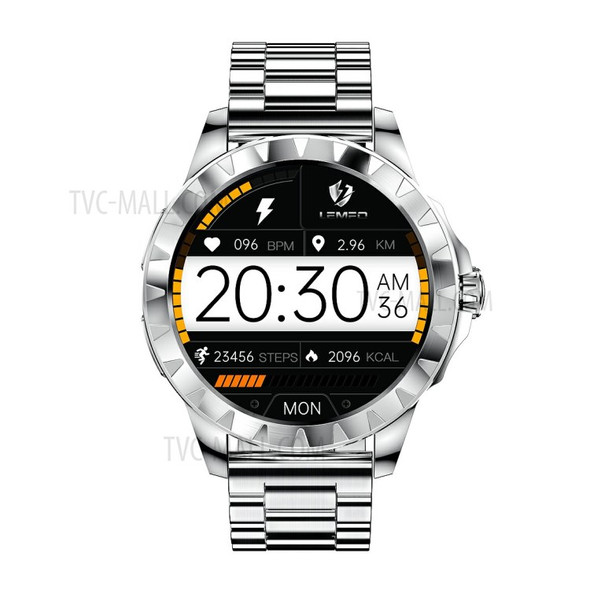 LEMFO LEMZ Heart Rate Sleep Monitor Bluetooth Smart Watch Business Sports Watch with ECG Monitor - Silver