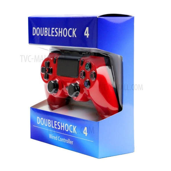 PS4 USB Wired Joystick Gamepad Motor Vibration Game Controller for Android/PC/Xbox 360/PS3 - Black