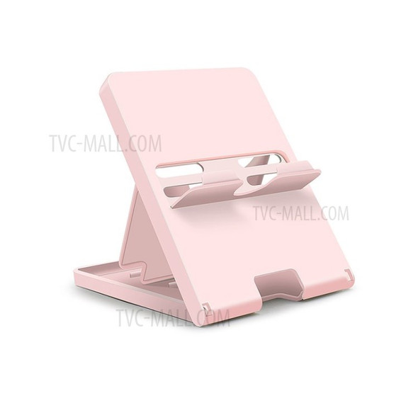 For Nintendo Switch / Lite Universal Host Portable Stand Holder Adjustable Folding Support Frame - Pink