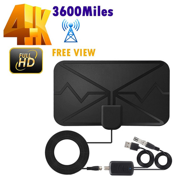 Amplified HD Digital TV Antenna 3600 Miles Range Support 4K Indoor Signal Booster DVB-T2 HDTV Antenna CBS Freeview for Free Channels