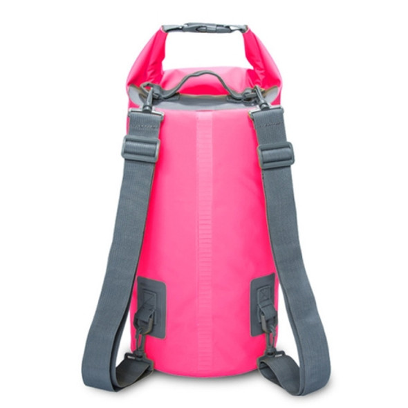 Outdoor Waterproof Dry Dual Shoulder Strap Bag Dry Sack, Capacity: 10L (Pink)