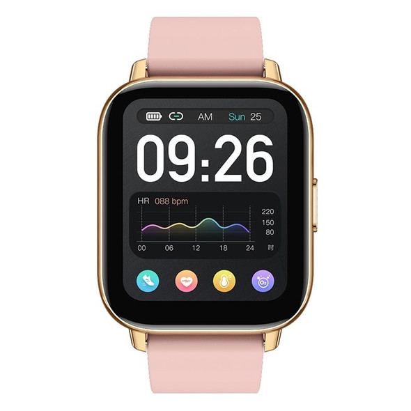 ROGBID 2S 1.65" Full Touch Screen Smart Watch with Heart Rate Monitoring IP68 Waterproof Sports Bracelet Compatible with GloryFit - Pink