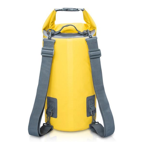 Outdoor Waterproof Dry Dual Shoulder Strap Bag Dry Sack, Capacity: 10L (Yellow)