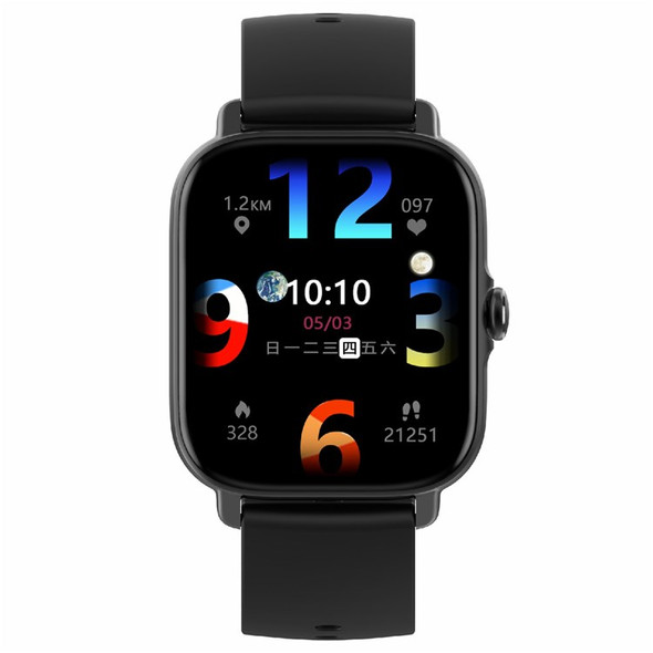 GT21 1.75 inch HD Screen Smart Watch Bluetooth Call IP67 Waterproof Sports Bracelet GPS Fitness Tracker with Heart Rate Blood Oxygen ECG Monitoring - Black