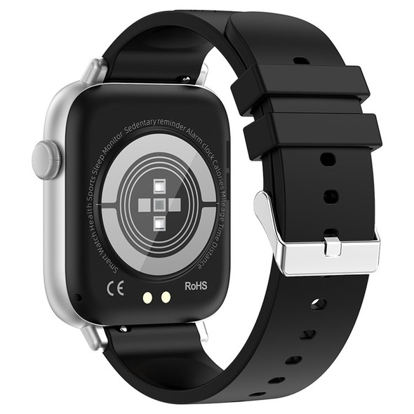 T49 1.9 inch Touch Screen Smart Watch Waterproof Bluetooth Calling Blood Pressure/Oxygen Monitoring Sports Fitness Smart Bracelet - Black