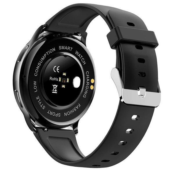 Y33 1.32" TFT Screen Smart Watch Bluetooth Call Measure Body Temperature True Blood Oxygen Sleep Health Monitoring Waterproof Sports Bracelet - Black
