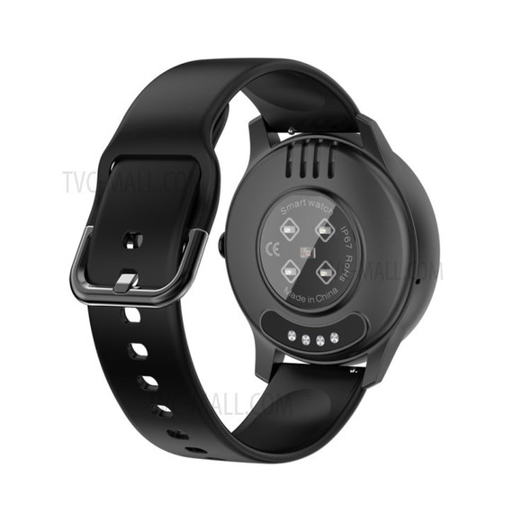 V10 IPS Color Screen Smart Watch Heart Rate Monitor Fitness Watch Waterproof - Black