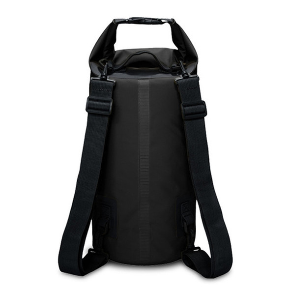 Outdoor Waterproof Dry Dual Shoulder Strap Bag Dry Sack, Capacity: 15L (Black)