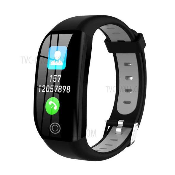 F21 1.14 inch Screen Smart Sports Bracelet Watch Band Sleep Monitor GPS Activity Tracker - Black/Grey