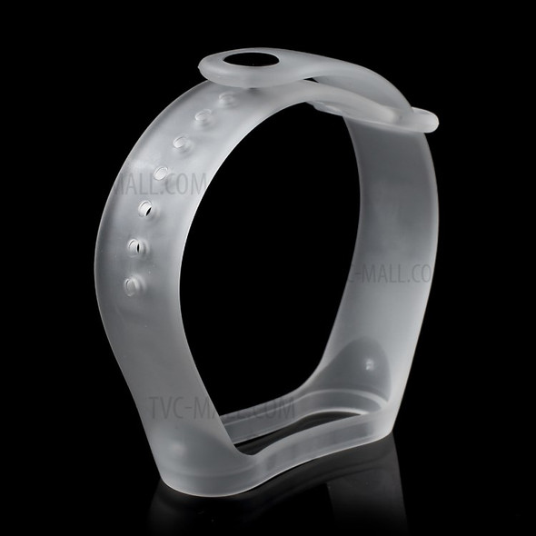 Clear Jelly Soft Silicone Watch Strap for Xiaomi Mi Band 3 - Transparent