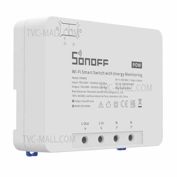 SONOFF POWR3 High Power Smart Switch Power Metering WiFi Home Voice Control Switch