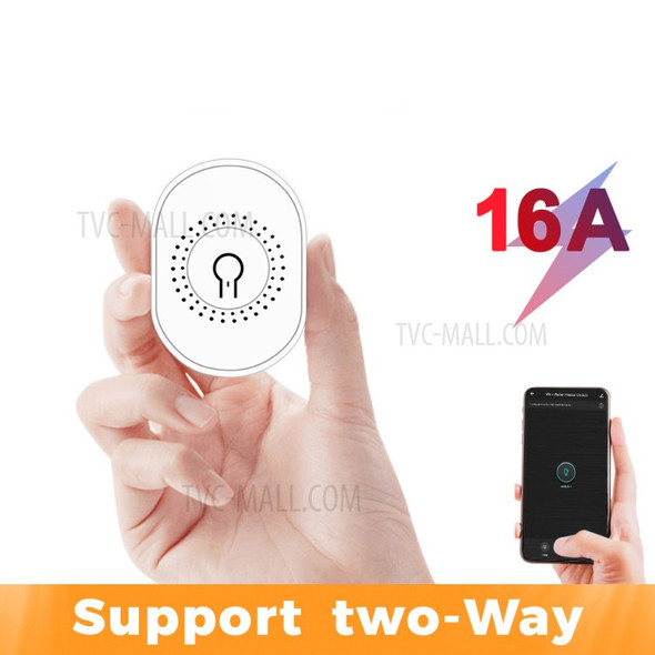 SMATRUL TMZ02 Tuya ZigBee 16A Smart Switch WiFi Mini Module Automation Breaker Supports 2 Way Control Light - White