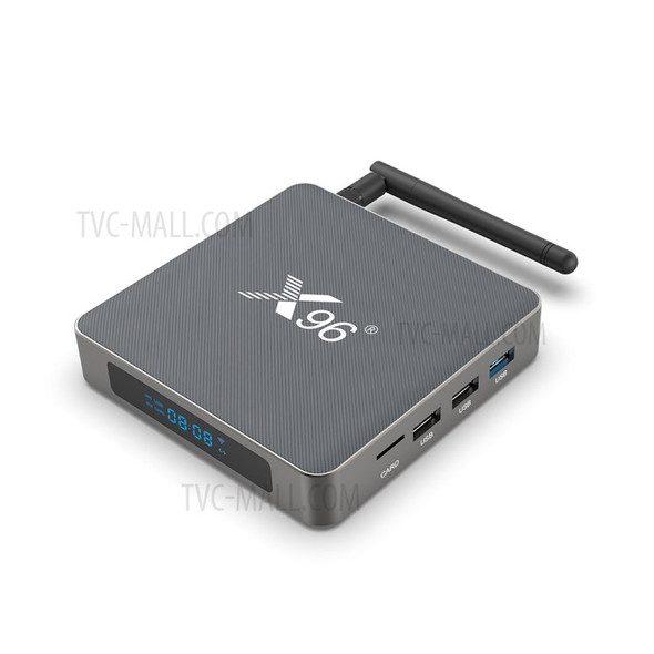 X96 X6 8+128GB TV Box Android 11 Rockchip RK3566 Support 4K 2T2R MIMO Dual WiFi 1000M Set Top Box Media Player - US Plug