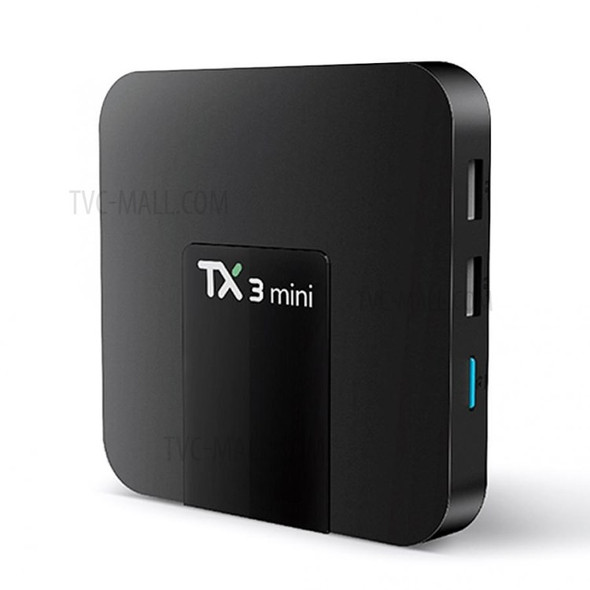 TX3 mini Android 8.0 Smart TV BOX 1+8G Amlogic S905W Quad Core Set Top Box H.265 4K WiFi Media Player - UK Plug