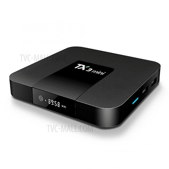 TX3 mini Android 8.0 Smart TV BOX 1+8G Amlogic S905W Quad Core Set Top Box H.265 4K WiFi Media Player - UK Plug