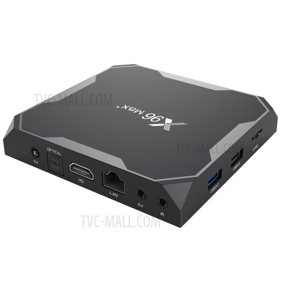 X96 MAX+ Quad Core Amlogic S905X3 Android 9.0 TV Box WiFi Media Player 2+16GB - EU Plug