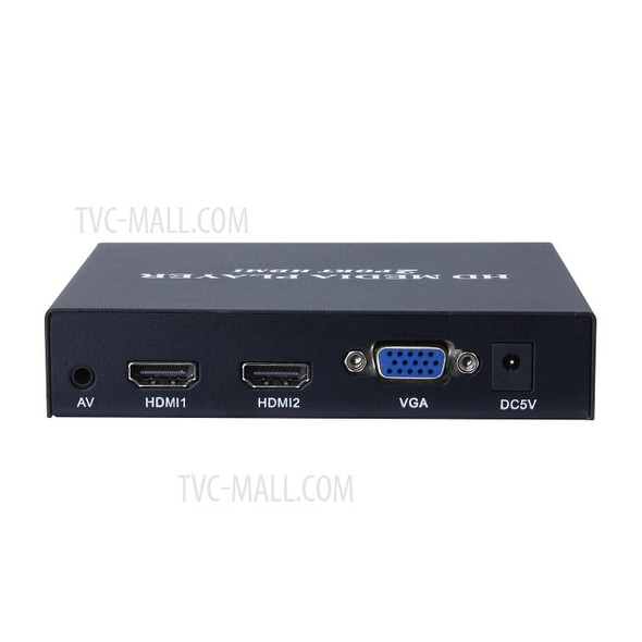 MP026-F10 2-Port HDMI Full HD 1080P Streaming Media Player - EU Plug