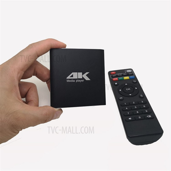 JEDX Portable Mini 1080P 4K HD Digital Media Player Support HDMI and AV Outputs - UK Plug