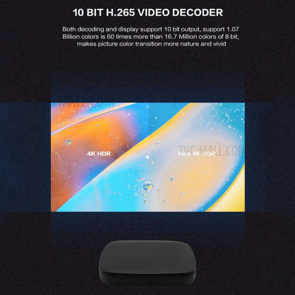 V9 4K TV Network Set Top Box 2.4G+5G Wireless Android Network Player Bluetooth TV Box - US Plug