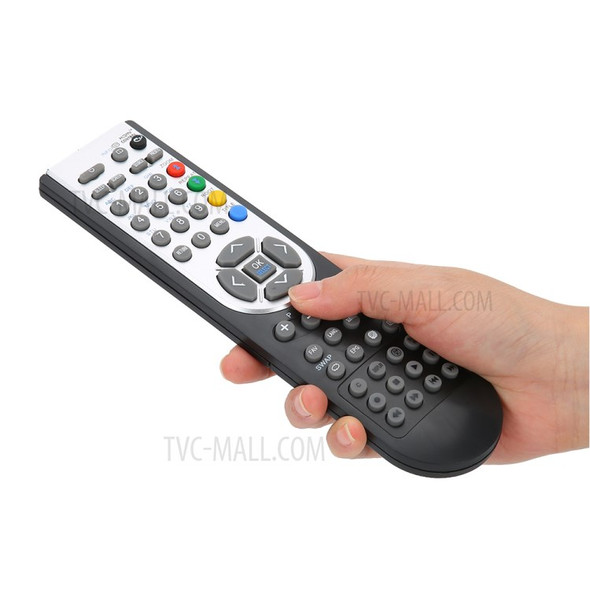 RC1900 Remote Control for Oki Hitachi Alba Celcus Luxor Grundig Sharp Jmb Telefunken Bush Techwood Akai Nevir Sanyo TV- Black