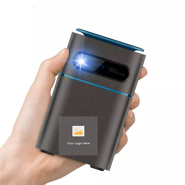 D042 Mini Portable Palm-Size Touch Control Android 9.0 480P Projector Movie Video 120 Ansi Lumens Projector