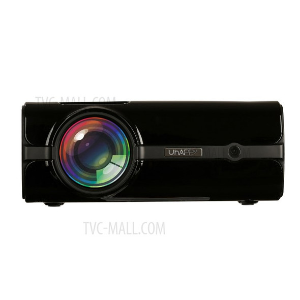 UHAPPY U45 800x480 LED HD Mini Projector with TV/AV/VGA/HDMI/TF/USB Ports - Black