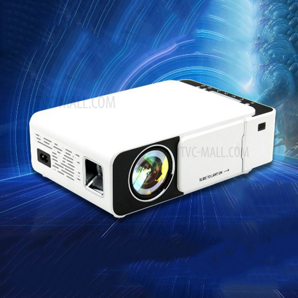 LED HD 1080P Projector T5 Home Theater with HDMI USB SD AV VGA Interface WiFi Version - EU Plug